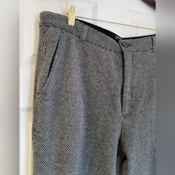 Betabrand Men's Yoga Dress Pants Tweed Like Wide Leg Size 36×32 Gray Black - Picture 8 of 17